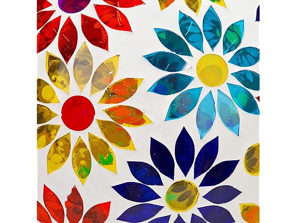 Sunnydaze 10 inch Solar Gazing Ball for Garden, Midsummer Dahlias