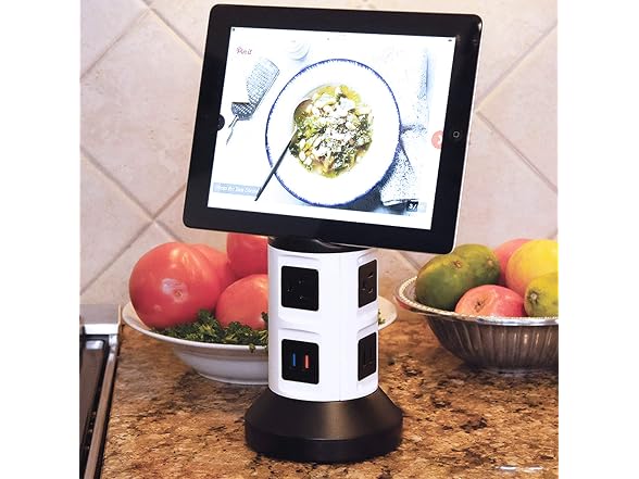 Bell+Howell Spin Power Strip Tower Surge Protector