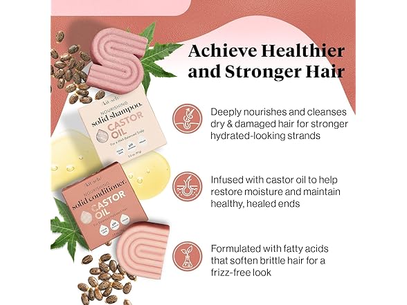 Kitsch Castor Oil Shampoo and Conditioner