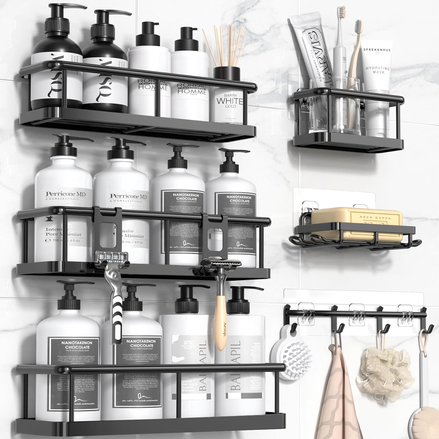 Shower Caddy Adhesive, Rustproof Shower - Gallery 10