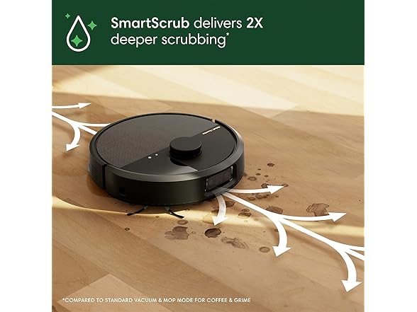 iRobot Roomba Plus 505 Combo Robot Vacuum & Mop with AutoWash Dock - Extending Spinning Mop Pads, Self-Empties, Pad Wash & Heated Drying, Self-cleaning, Recognizes & Avoids Obstacles, LiDAR Navigation (Open Box)