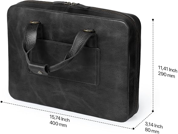 Londo Genuine Leather Organizer Satchel