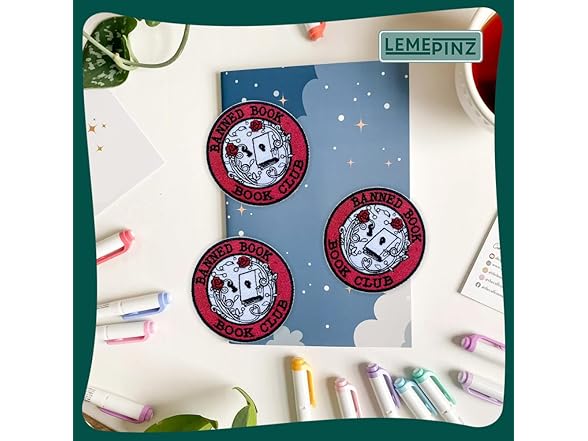 LEMEPINZ Banned Book Book Club Patch