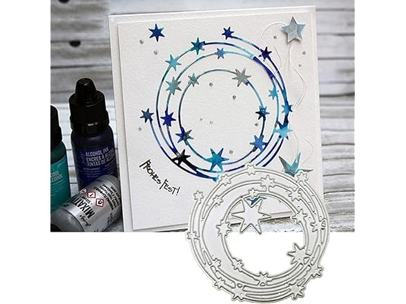 hinana Star Round Frame Metal Die Cuts