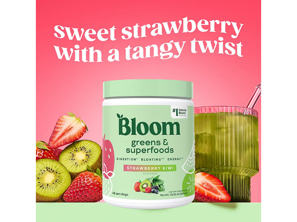 48 Servings Bloom Nutrition Strawberry Kiwi