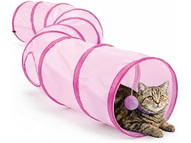 $9.99 ASPCA Cat Tunnel with Rattle Toy dealfomo