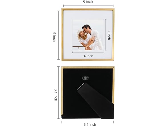 Square Metal Picture Frame 6"x6"