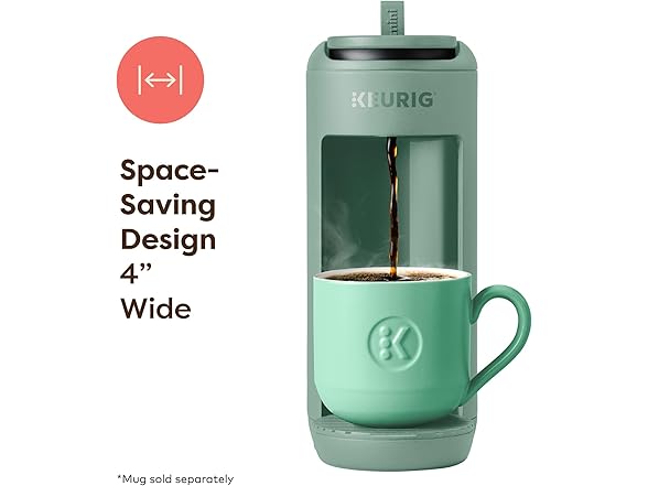 Keurig K-Mini Mate Single Serve K-Cup Coffee Maker- Green