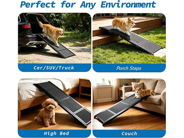 Ashfield & Harkness: Felt Dog Ramp - 71 x20, Black