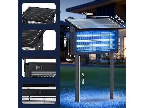 Tryfire 2026 Upgraded Solar Bug Zapper