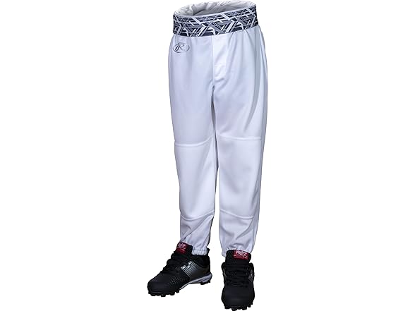 Rawlings Youth White/Black Pants (XS)