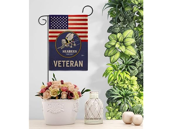 US Seabees Veteran Flag