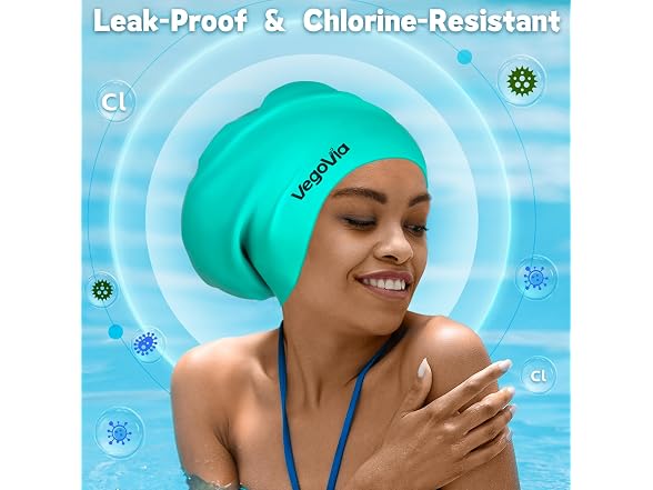 VegoVia Large Swim Cap Green