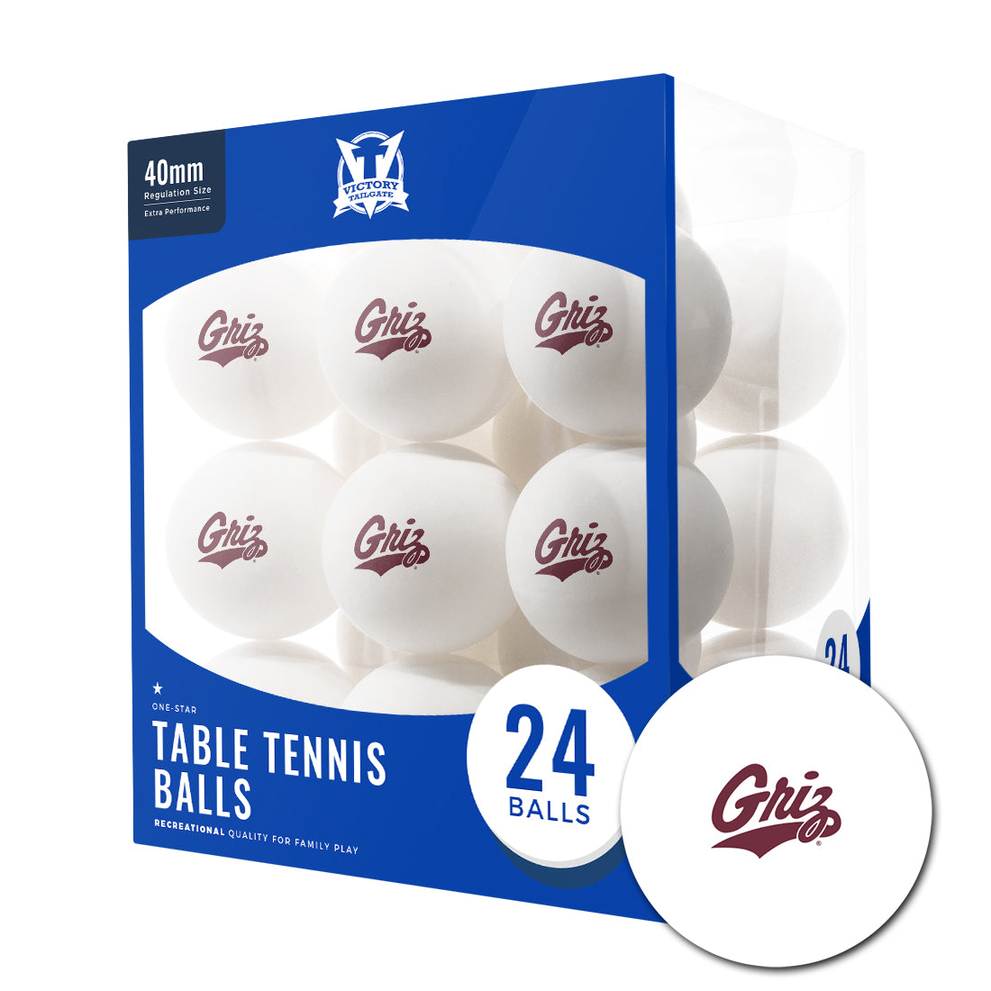 College Team Ping Pong Balls 24-Pack - Gallery 54