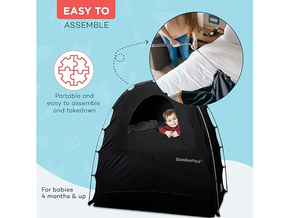 SlumberPod NRAM-SLUMBERPODAMZ Original Blackout Sleep Tent B