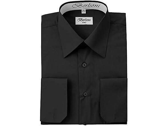 Berlioni Men (XL) Italy French Convertible Shirt
