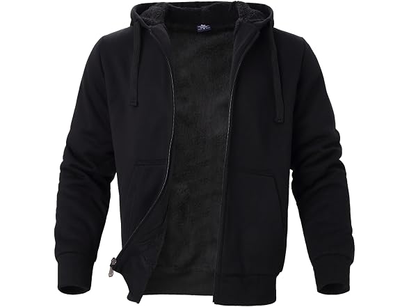 LeeHanTon Men (L) Heavyweight Sherpa Zip Pullover