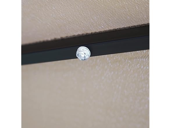 9' Outdoor Crank & Tilt Umbrella w/ LEDs