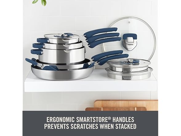 Zakarian x Dash TruPro® Stainless Steel Cookware Set