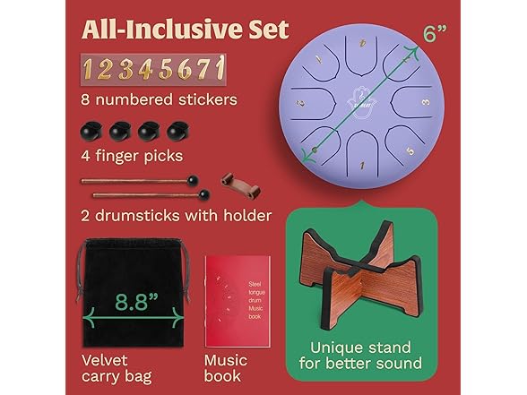 ZERBEAT Steel Tongue Drum