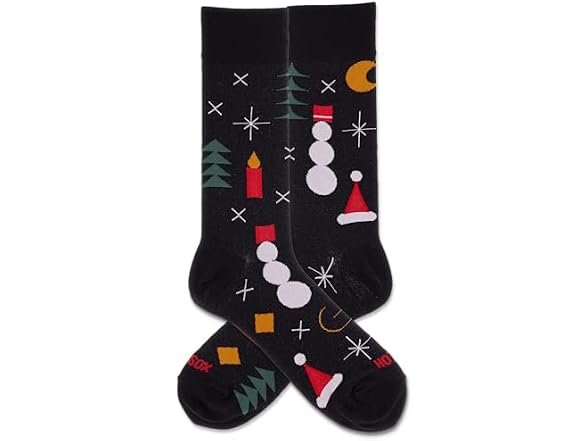 Hot Sox Men (6-12) Hotsox Men's Geo Christmas Sock