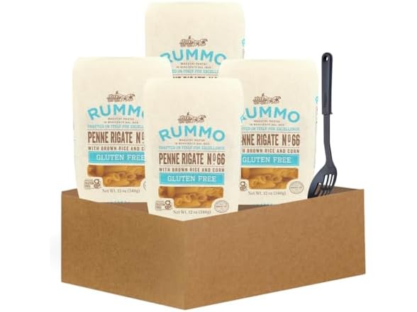 5 Item Set- Penne Pasta Noodles & Spoon