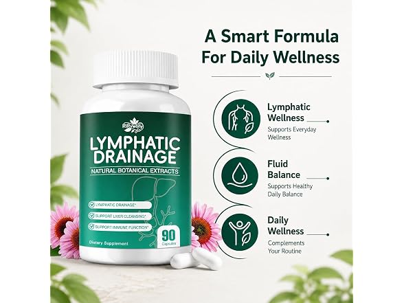 Lymphatic Drainage Supplement, Herbal