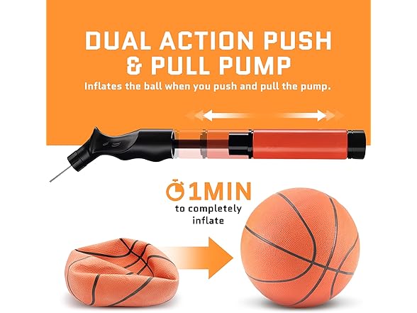 ACELETIQS Ball Pump for Sports Balls