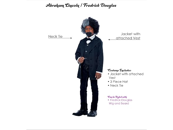 Boys Abraham Lincoln Costume (8-10)