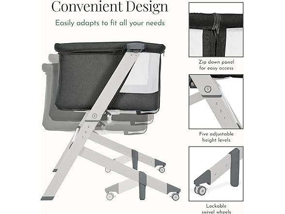 Evolur Stellar Bassinet & Bedside Sleeper