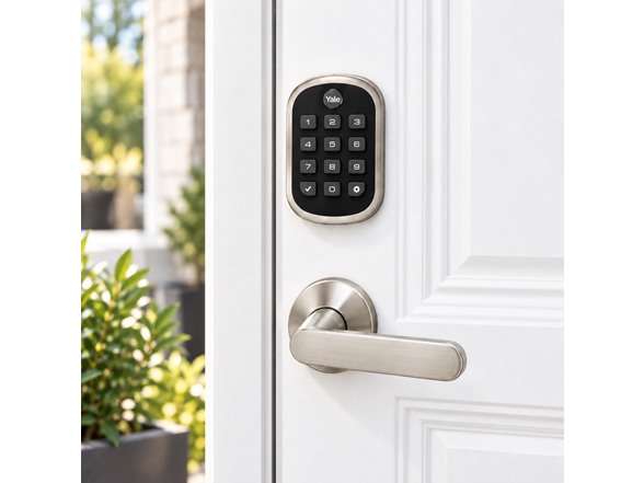 Yale Push Button Deadbolt - 2PK