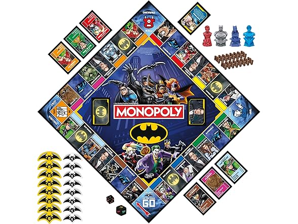 Hasbro Gaming Monopoly Batman Edition Board Game