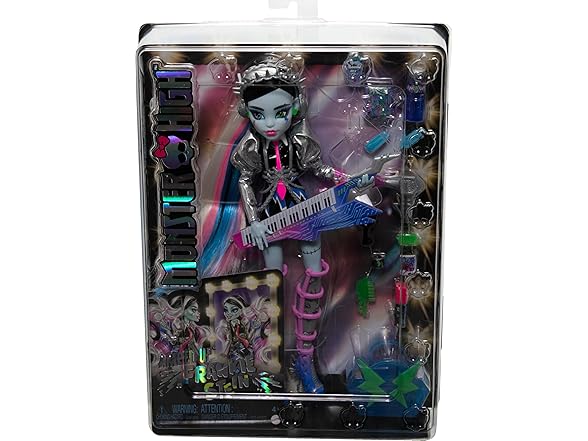 Monster High Doll, Amped Up Frankie Stein Rockstar