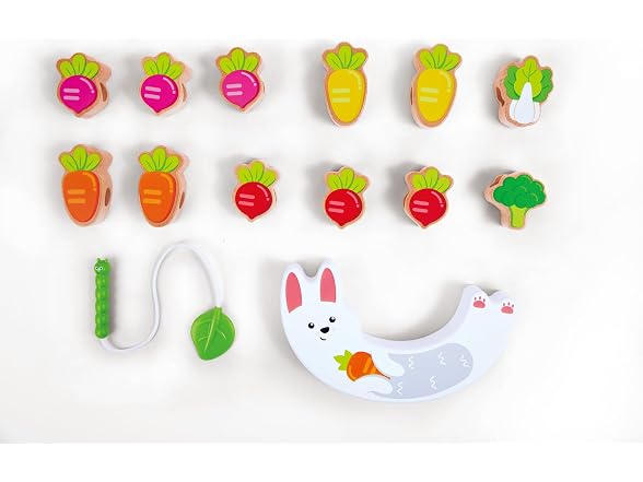 Hape Wooden Bunny Balance & Threading Toy