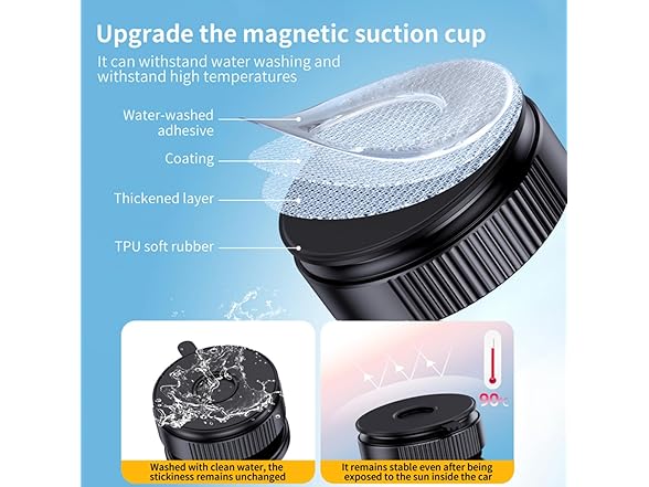 360 Adjustable Suction Car Phone Mount