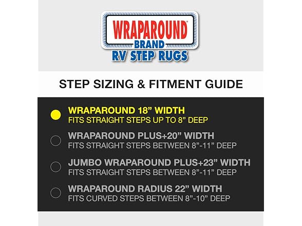 Prest-O-Fit 2-0040 Wraparound RV Step Rug Wide