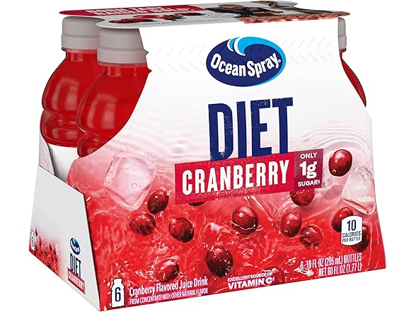 6PK Ocean Spray Juice Drink 10 Ounce Bottle s