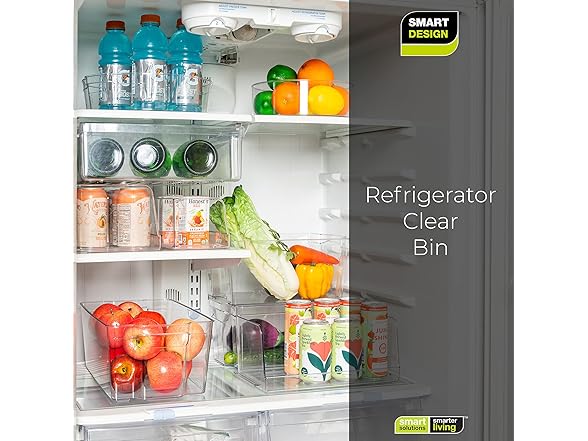 Smart Design Stackable Bin w/Handle