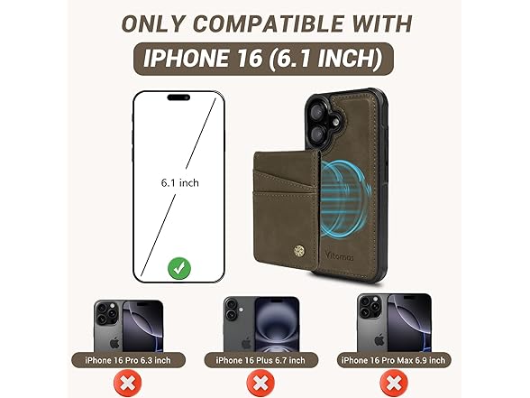 Vitomas 2-in-1 Detachable Card Wallet