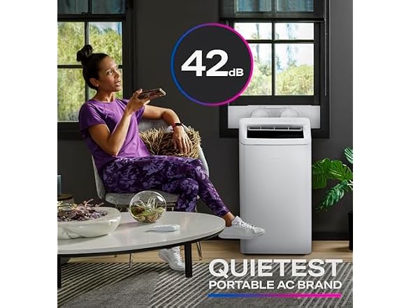 GE Profile 10,000 BTU Smart Dual-Hose Portable AC