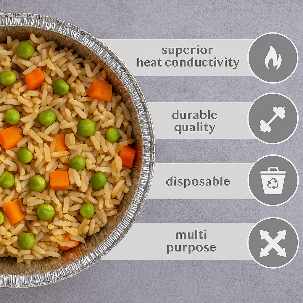 Premium Disposable Aluminum Tin Foil Pans (Round) - Gallery 14
