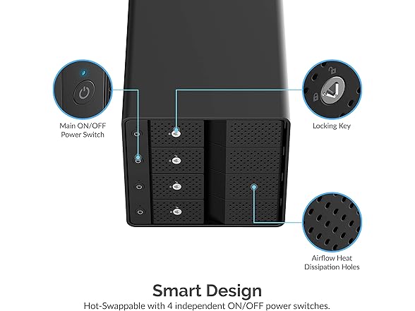 4-Bay USB 3.2 Gen 2 SATA Docking Station