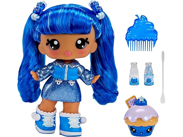 Yummiland Large Doll + Lipgloss Pet- Rory Blueberry