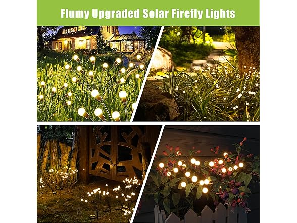 Flumy Solar Garden Lights Outdoor