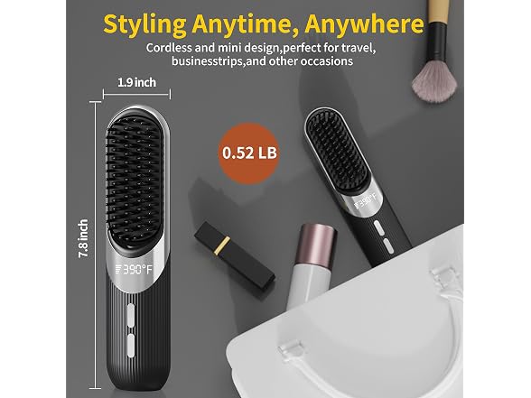 Cordless 2-in-1 Hair Brush