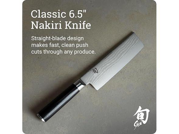 Shun Classic 6.5" Nakiri Knife, Handcrafted Japanese Knife