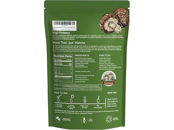 Bunkell Mushroom Matcha