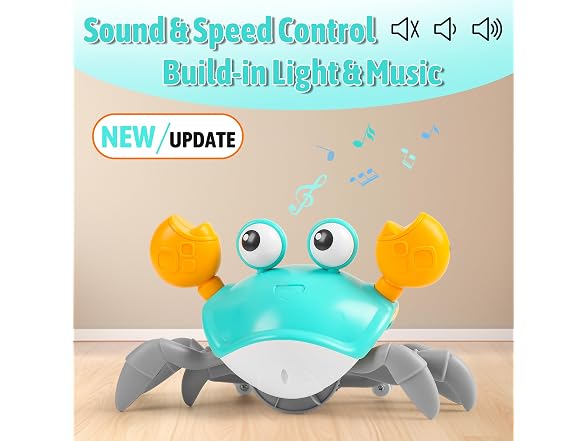 Hirger Crawling Crab Baby Toys 6-12 Mo