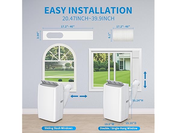 KOKEBREN 14,000 BTU Portable Air Conditioners