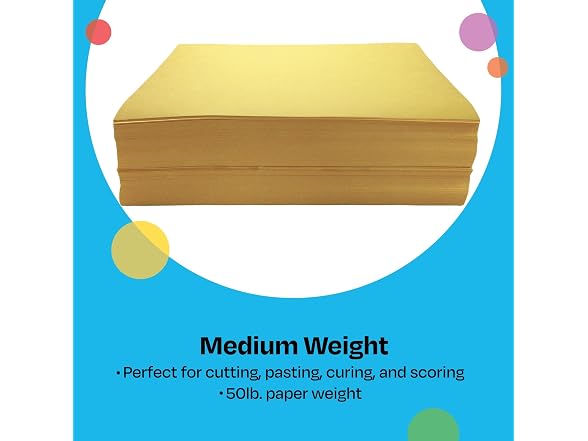 Childcraft Construction Paper, 9 x 12 Inches, Yellow, 500 Sheets